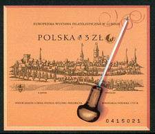 POLAND 2001 EURO-CUPRIUM Philatelic Exhibition Imperforate Block MNH / **.  Michel Block 145B - Unused Stamps