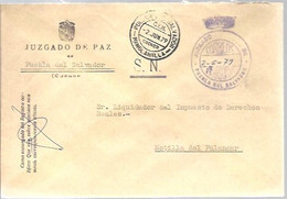 JUZGADO DE PAR  PUEBLA DEL SALVADOR  CUENCA - Postage Free