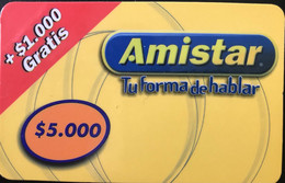 CHILI  -  Recharge  -  Movil - Amistar  -  $ 5.000 + 1.000 - Chile