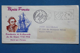 X17  POLYNESIE FRANCE BELLE LETTRE   1978    PREMIER JOUR PAPEETE  POUR PORNIC  + AFFRANCHISSEMENT PLAISANT - Lettres & Documents