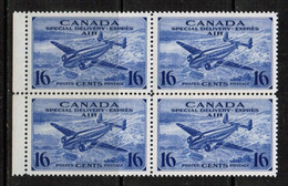 CANADA  Scott # CE 1** VF MINT NH BLOCK Of 4 (LG-1360) - Luchtpost: Expres