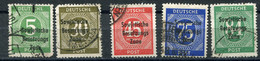 Zona Sovietica (1948) - Mi. 207/211 (o) - Gebraucht