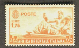 AFRICA ORIENTALE ITALIANA 1938 SOGGETTI VARI P.O. 1,75  ** MNH - Africa Orientale Italiana