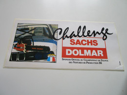 Challenge SACHS DOLMAR - Sponsor Officiel Du Championnat De France Des Voitures De Production 86 - Habillement, Souvenirs & Autres