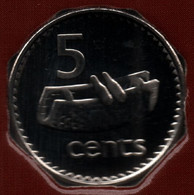 FIDJI 5 CENTS 2006 KM# 51a QEII  Tambour - Fidji