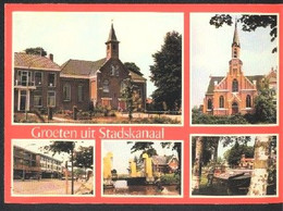 Nederland Holland Pays Bas Stadskanaal Met Kerken - Stadskanaal