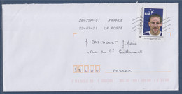 Franck Ribéry Type MonTimbreaMoi Lettre Prioritaire Association ELA, Footballeur International Français, Sur Enveloppe - Storia Postale