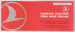 TURKISH AIRLINES TICKET ,ISTANBUL-ANTALYA -ISTANBUL 1994 - Europa