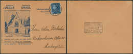 Poortman - N°430 Sur Lettre De L'administration Communale De Uccle + Illustration > Marburg (Allemagne) - 1936-1951 Poortman