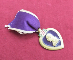 Purple Heart For Military Merit Stati Uniti Con Nastrino - USA