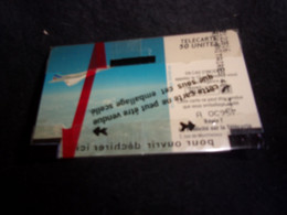 NEUVE SOUS BLISTER. Télécarte 1991.  Air France . Concorde. 50 Unités. Voir 2 Scans . - Zonder Classificatie