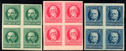 263.CUBA.1926 SC.280-282 MNH BLOCKS OF 4. - Unused Stamps