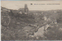 BELLAC (87) Les Côtes Et Les Tanneries + Cachet Militaria : "Annexe De Remonte De Bellac . Le Directeur " - Bellac