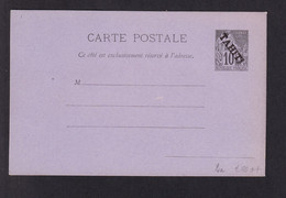 DDZ 960 - Entier Postal 10 C Colonies Surchargé TAHITI En Oblique - Etat Neuf , Non Circulé - Cote ACEP 80 ++ EUR - Brieven En Documenten