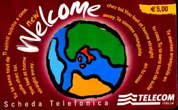 C&C 6159 SCHEDA TELEFONICA PHONECARD USATA WELCOME WAB - Public Themes