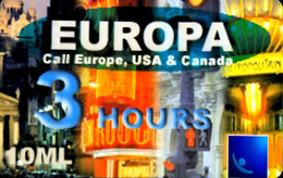 SCHEDA TELEFONICA PHONECARD EUROPA 3 HOURS 10 ML 25/12/2002 GREEN - Public Themes