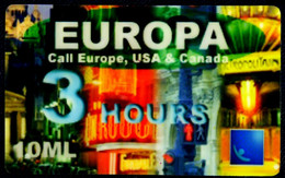 SCHEDA TELEFONICA PHONECARD EUROPA 3 HOURS 10 ML 25/12/2002 - Public Themes