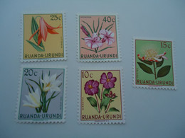 RUANDA-URUNDI MNH  STAMPS  FLOWERS - Other & Unclassified