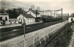 ESSONNE  SAINTE GENEVIEVE DES BOIS La Gare Cpsm ) - Sainte Genevieve Des Bois