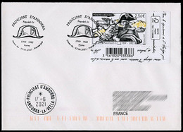 ANDORRA / ANDORRE (2021) - Pli Premier Jour FDC Napoleó 1r Napoleon Bonaparte 1769-1821 - Circulé En France - FDC