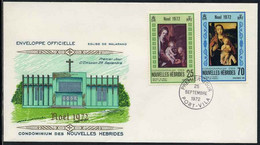 NOUVELLES HEBRIDES - NEW HEBRIDES - NOEL  / 1972 PREMIER JOUR (ref 8467d) - Brieven En Documenten