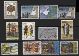 Ireland (37) 1995 Commemoratives. 12 Different Stamps. Mint & Used. Hinged. - Other & Unclassified