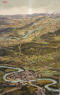 Geopraphical Map Bremgarten Reuss Limmat Bulach Dubendorf Rumlang Oberglatt Wallisellen Etc - Bremgarten