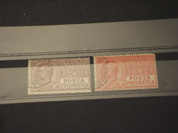 ITALIA REGNO-POSTA PNEUMATICA- 1925 RE 2 VALORI - TIMBRATI/USED - Poste Pneumatique