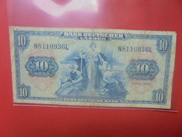 Bank Deutscher Länder 10 Mark 1949 Circuler - 10 Deutsche Mark