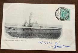 PORTLAND BILL THE LIGHTHOUSE    - POST CARD Annullo CASTLETOWN * PORTLAND * 23/7/1902   - PER ROMA ITALY - Sandown