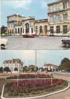 GOUSSAINVILLE LA GARE SIMCA CHAMBORD 1971 + PLACE HENRI BARBUSSE 1969 - Goussainville