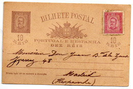 Tarjeta Postal De Continente. 10 Reis - Autres & Non Classés