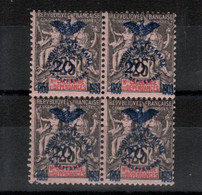 Nouvelle - Calédonie  (1904 ) -1 Bloc De 4 Timbres   N°81 (nefs) - Unused Stamps