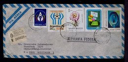 Gc5902 ARGENTINA Water Conference United-Nations World Football'78 Flowers Fleurs Flora MIGUEL P.CARIDE Mailed - Water