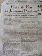 1935 L'AMI DU PEUPLE : Croix De Feu Et Jeunesses Patriotes ; Publicité --> Avec KRUCHEN Au Pays De La Santé ; Etc - Informations Générales
