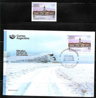 #10039 ARGENTINE,ARGENTINA 2021 RIO GRANDE CITY CENT ARCHITECTURE CHURCH, NEUF,MNH+ FDC - Ungebraucht