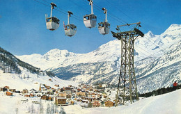 Saas Fee Luftseilbahn  Telepherique Cable Car - Saas-Fee