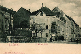 St. Imier, La Rue Du Midi, Brasserie, Um 1900/05 - Saint-Imier 