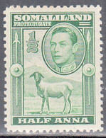 SOMALILAND PROTECTORATE   SCOTT  84   MINT HINGED  YEAR  1938 - Somalilandia (Protectorado ...-1959)