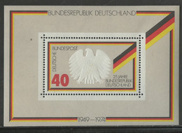 Allemagne Fédérale - Germany - Deutschland Bloc Feuillet 1974 Y&T N°BF9 - Michel N°B10 *** - Fête De La République - 1959-1980