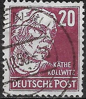 GERMANY 1948 Politicians, Artists And Scientists - 20pf -  Kathe Kollwitz FU - Gebraucht