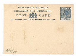 GRENADA E.P. Carte Postal Stationery Card 1d. Blue, Mint - Very Fresh.   Belle Fraîcheur.   TB - W1085 - Grenade (...-1974)