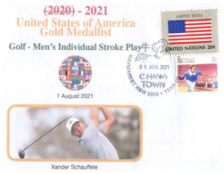 (WW 8 A) 2020 Tokyo Summer Olympic Games - USA Gold Medal - 1-08-2021 - Golf - Men's Stroke Play - Summer 2020: Tokyo