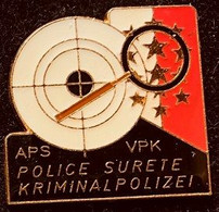 POLICE SURETE VALAISANNE - WALLIS KRIMNAL POLIZEI - SUISSE -  POLICIA - SCHWEIZ - SWITZERLAND - APS - VPK - LOUPE-  (27) - Police