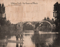 30 / GALLARGUES / PONT ROMAIN SUR VIDOURLE / JOLI PLAN ANIME - Gallargues-le-Montueux