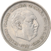 Monnaie, Espagne, Caudillo And Regent, 25 Pesetas, 1957, TB+, Copper-nickel - 25 Pesetas