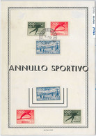 57251  - NORWAY - POSTAL HISTORY: 1952 OLYMPIC GAMES Set On PAGE With 2° Day Postmark - Inverno1952: Oslo