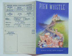 12416 40crt/ MENU' Of Pig'n Whistle Restaurant - USA - 1947 - Menus