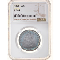 Monnaie, États-Unis, Seated Liberty Half Dollar, Half Dollar, 1871 - 1839-1891: Seated Liberty (Libertà Seduta)