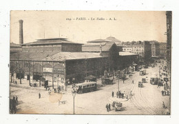 Cp , Commerce , LES HALLES ,75 , PARIS ,bus , Automobiles , Voyagée 1931 - Piazze Di Mercato